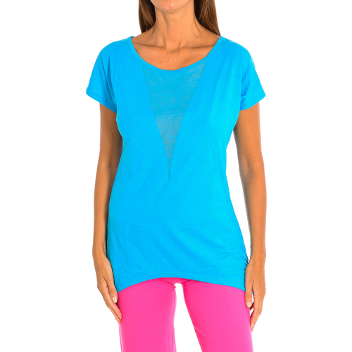 Oblečenie Žena Tričká s krátkym rukávom Zumba Z1T00683-AZUL Modrá