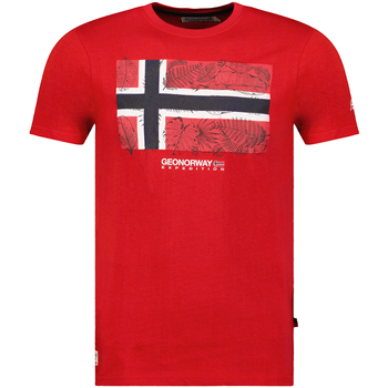 Oblečenie Muž Tričká s krátkym rukávom Geo Norway SW1239HGNO-RED Červená