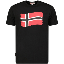 Oblečenie Muž Tričká s krátkym rukávom Geographical Norway SX1078HGN-BLACK Čierna