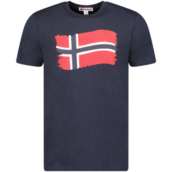 Oblečenie Muž Tričká s krátkym rukávom Geographical Norway SX1078HGN-NAVY Modrá