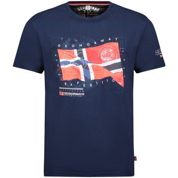 Oblečenie Muž Tričká s krátkym rukávom Geographical Norway SX1285HGNO-NAVY Námornícka modrá