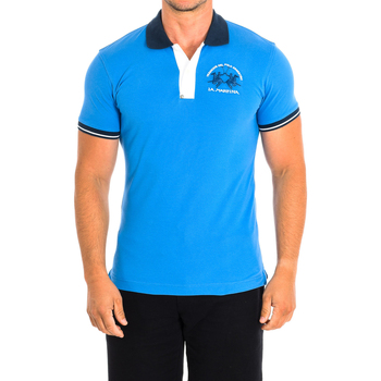 Oblečenie Muž Polokošele s krátkym rukávom La Martina TMP005-PK001-07205 Modrá
