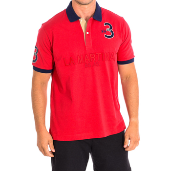 Oblečenie Muž Polokošele s krátkym rukávom La Martina TMP600-JS316-06017 Červená