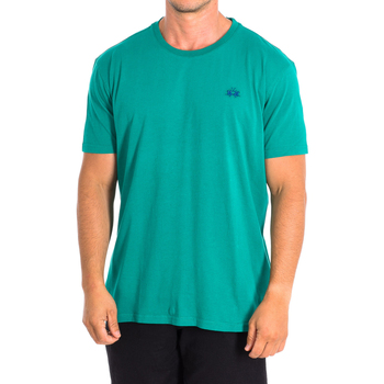 Oblečenie Muž Tričká s krátkym rukávom La Martina TMR004-JS206-03104 Zelená