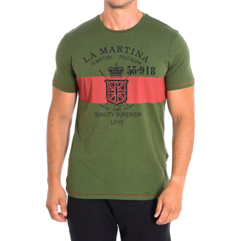 Oblečenie Muž Tričká s krátkym rukávom La Martina TMRE31-JS206-03175 Zelená