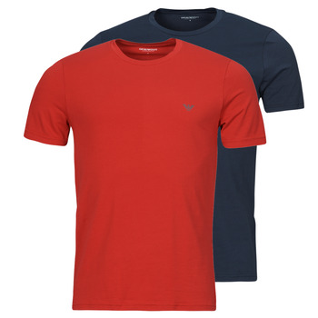 Oblečenie Muž Tričká s krátkym rukávom Emporio Armani ENDURANCE X2 Námornícka modrá / Červená