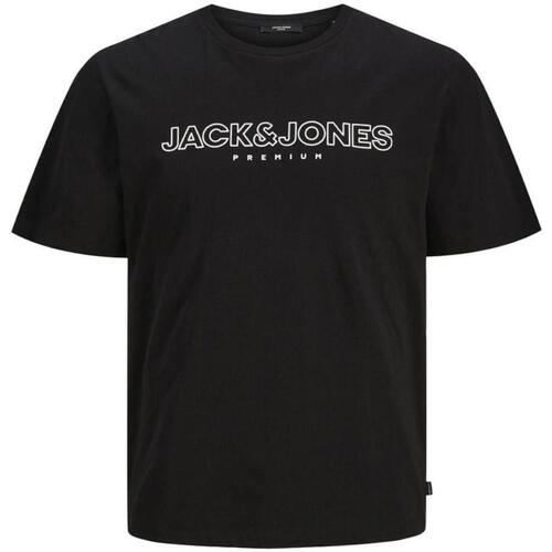 Oblečenie Muž Tričká s krátkym rukávom Jack & Jones  Čierna