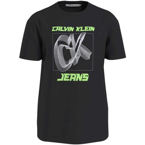 Oblečenie Muž Tričká s krátkym rukávom Calvin Klein Jeans  Čierna