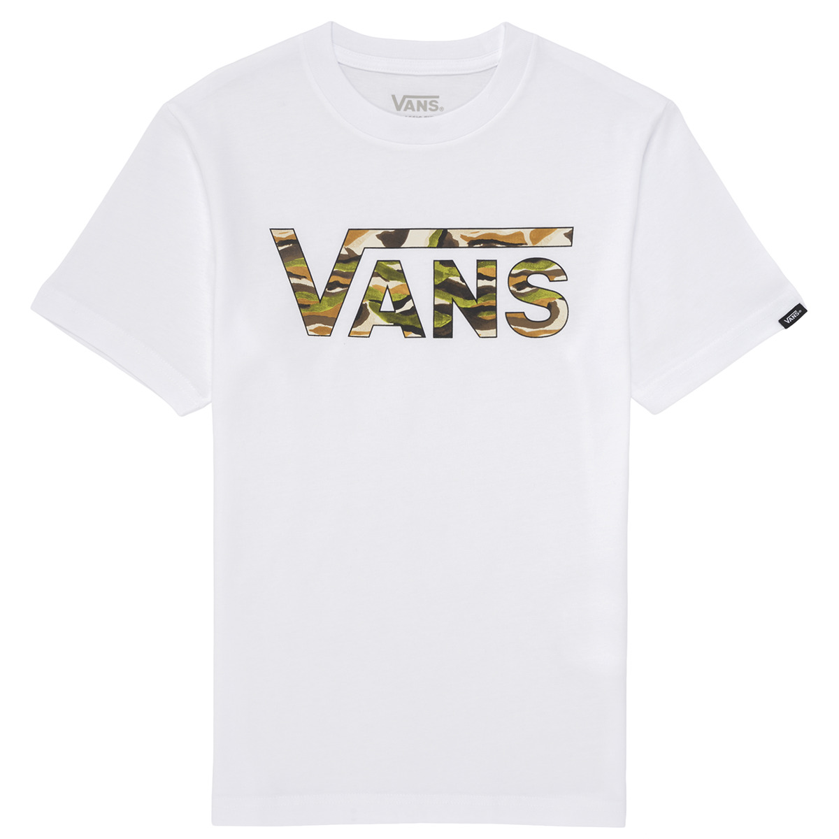 Oblečenie Chlapec Tričká s krátkym rukávom Vans BY VANS CLASSIC LOGO FILL Biela