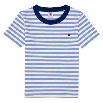 Oblečenie Chlapec Tričká s krátkym rukávom Petit Bateau MATIKO Modrá / Béžová