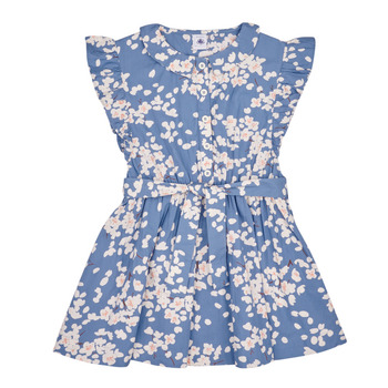 Oblečenie Dievča Krátke šaty Petit Bateau MAGNOLIA Modrá
