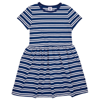 Oblečenie Dievča Krátke šaty Petit Bateau MARILYN Námornícka modrá