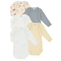 Oblečenie Deti Pyžamá a nočné košele Petit Bateau BODY US ML TROTINETTE X5 Viacfarebná
