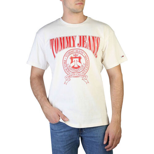 Oblečenie Muž Tričká s krátkym rukávom Tommy Hilfiger dm0dm15645 ybh white Biela