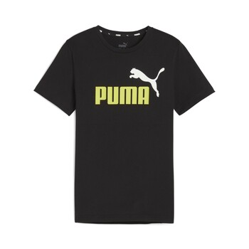Oblečenie Chlapec Tričká s krátkym rukávom Puma ESS+ 2 COL LOGO TEE B Čierna