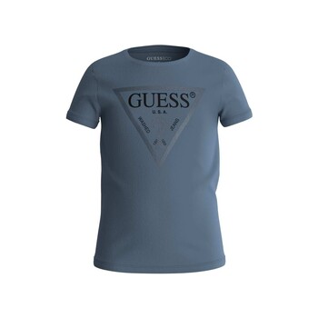 Oblečenie Dievča Tričká s krátkym rukávom Guess J73I56 Modrá