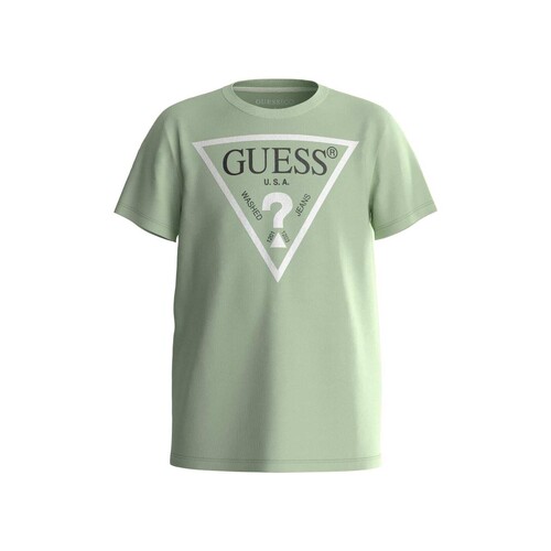 Oblečenie Chlapec Tričká s krátkym rukávom Guess SHIRT CORE Zelená