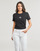 Oblečenie Žena Tričká s krátkym rukávom Calvin Klein Jeans MONOLOGO SLIM TEE Čierna