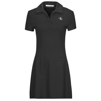 Oblečenie Žena Krátke šaty Calvin Klein Jeans MILANO UTILITY DRESS Čierna