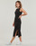 Oblečenie Žena Dlhé šaty Calvin Klein Jeans SEAMING LONG RIB DRESS Čierna