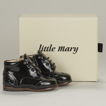 Topánky Dievča Polokozačky Little Mary EMMY Čierna
