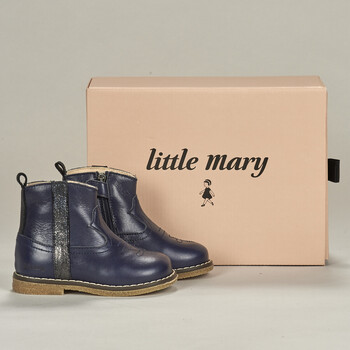 Topánky Dievča Čižmičky Little Mary JORDANA Modrá