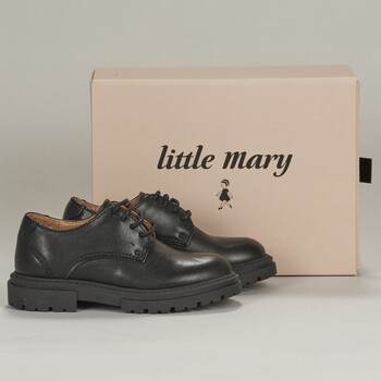 Topánky Dievča Derbie Little Mary MYA Čierna