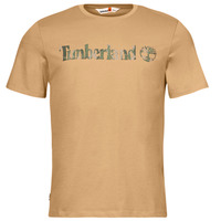 Oblečenie Muž Tričká s krátkym rukávom Timberland Camo Linear Logo Short Sleeve Tee Béžová