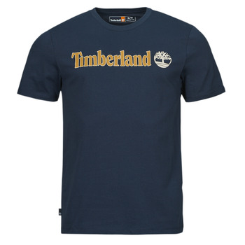 Oblečenie Muž Tričká s krátkym rukávom Timberland Linear Logo Short Sleeve Tee Námornícka modrá