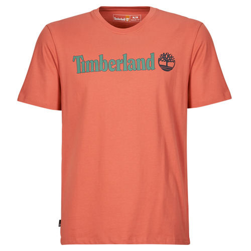 Oblečenie Muž Tričká s krátkym rukávom Timberland Linear Logo Short Sleeve Tee Hnedá