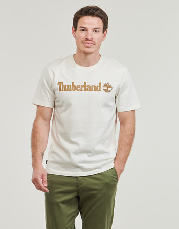 Timberland Linear Logo Short Sleeve Tee Biela