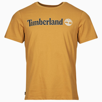 Timberland Linear Logo Short Sleeve Tee Ťavia hnedá