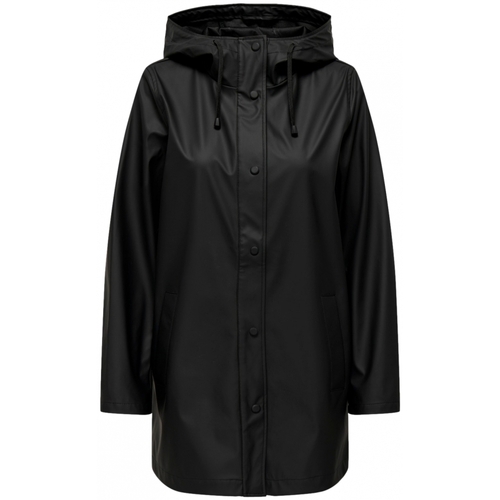 Oblečenie Žena Kabáty Only New Ellen Raincoat - Black Čierna