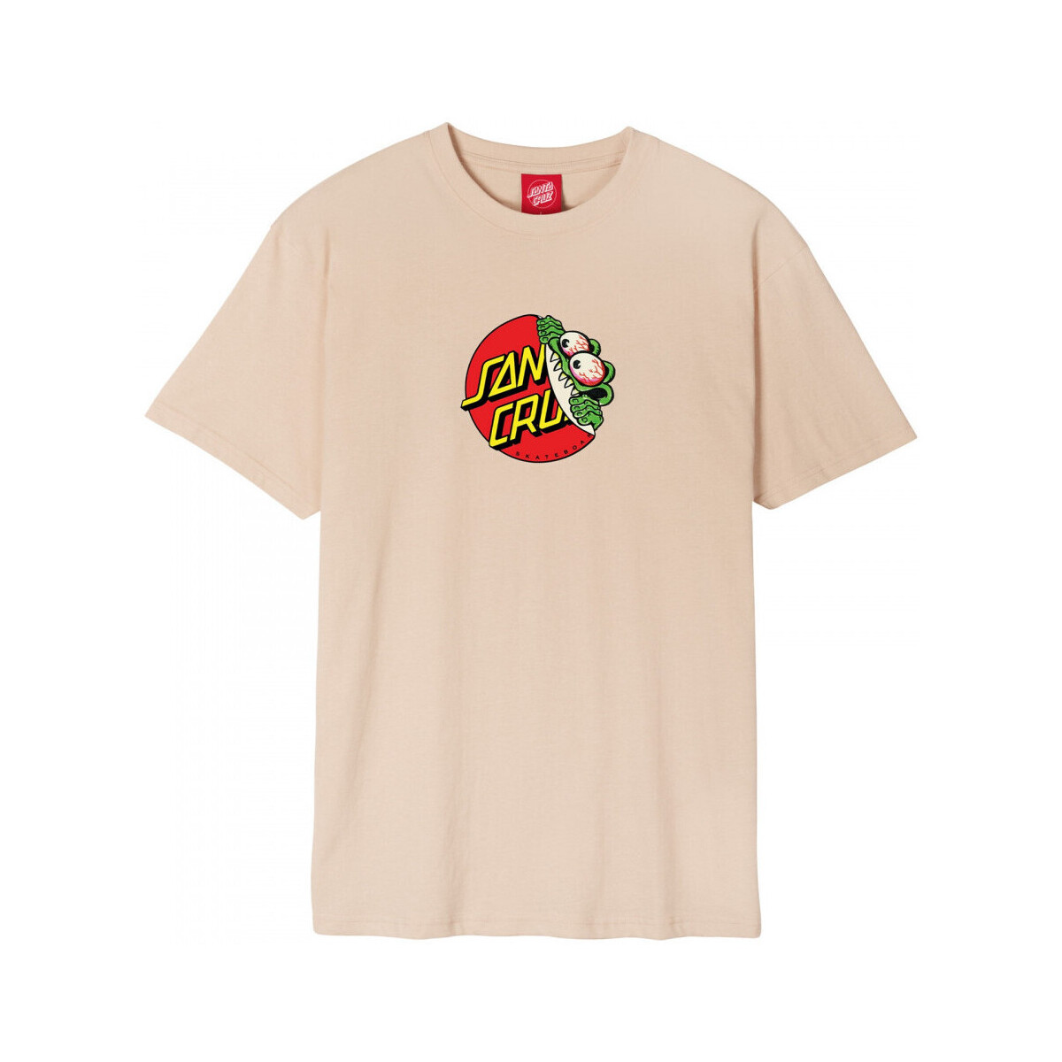 Oblečenie Muž Tričká a polokošele Santa Cruz Beware dot front t-shirt Béžová