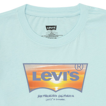 Levi's SUNSET BATWING TEE Modrá / Oranžová