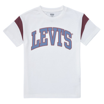 Oblečenie Chlapec Tričká s krátkym rukávom Levi's LEVI'S PREP SPORT TEE Biela / Modrá / Červená