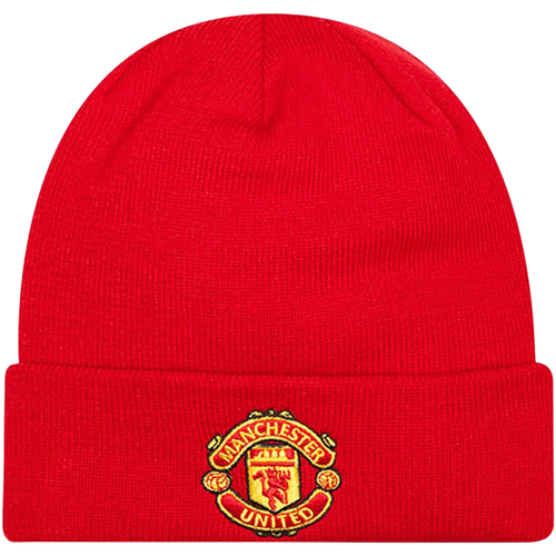 Textilné doplnky Muž Čiapky New-Era Core Cuff Beanie Manchester United FC Hat Červená