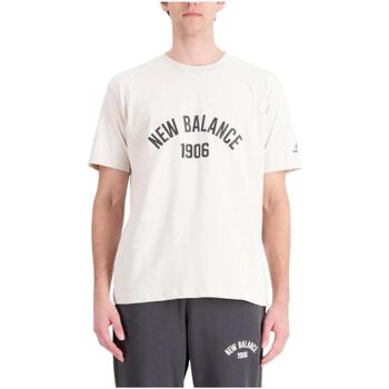 Oblečenie Muž Tričká s krátkym rukávom New Balance  Béžová