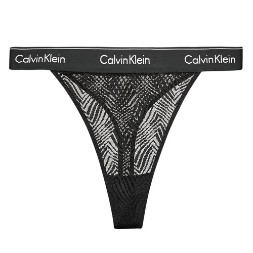 Spodná bielizeň Žena String Calvin Klein Jeans STRING THONG Čierna