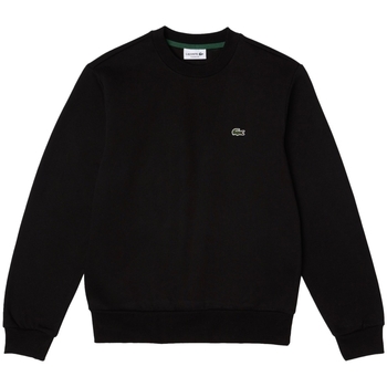 Oblečenie Muž Mikiny Lacoste Organic Brushed Cotton Sweatshirt - Noir Čierna