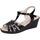 Topánky Žena Sandále Confort EZ432 Čierna