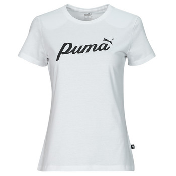 Oblečenie Žena Tričká s krátkym rukávom Puma ESS+ BLOSSOM SCRIPT TEE Biela