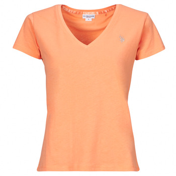 Oblečenie Žena Tričká s krátkym rukávom U.S Polo Assn. BELL Oranžová