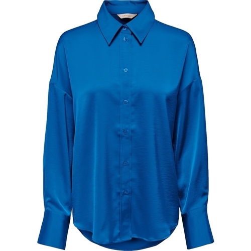 Oblečenie Žena Blúzky Only Marta Oversize Shirt - Super Sonic Modrá