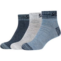 Doplnky Muž Ponožky Skechers 3PPK Boys Mesh Ventilation Quarter Socks Viacfarebná
