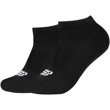 Doplnky Ponožky Skechers 2PPK Basic Cushioned Sneaker Socks Čierna