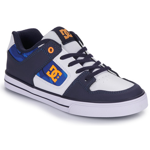 Topánky Chlapec Nízke tenisky DC Shoes PURE ELASTIC Modrá / Oranžová