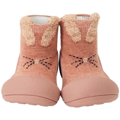 Topánky Deti Detské papuče Attipas Rabbit - Pink Ružová