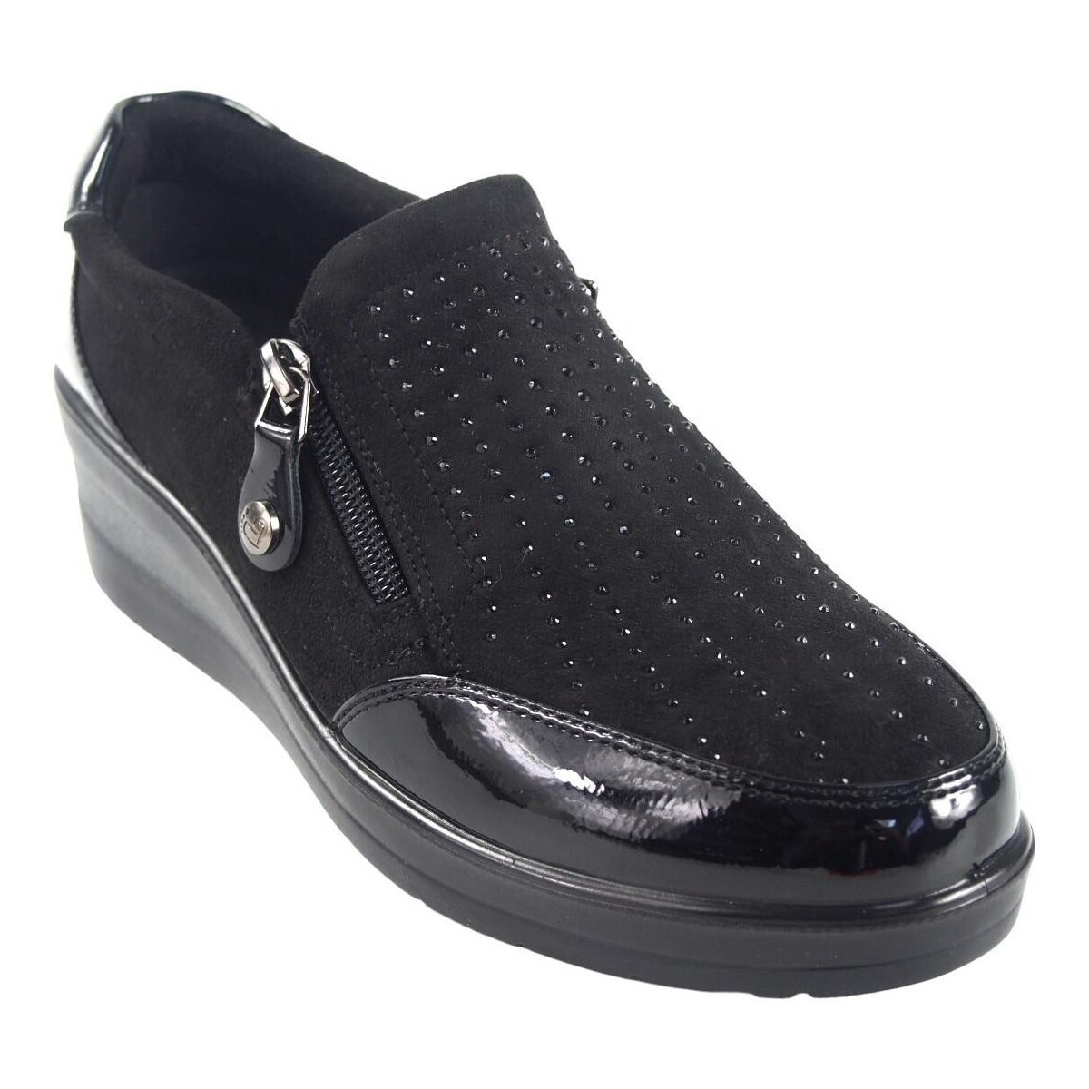 Topánky Žena Univerzálna športová obuv Amarpies Zapato señora  25337 amd negro Čierna