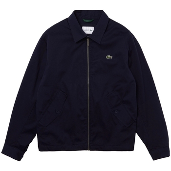 Oblečenie Muž Kabáty Lacoste Short Zippered Organic Jacket - Bleu Marine Béžová